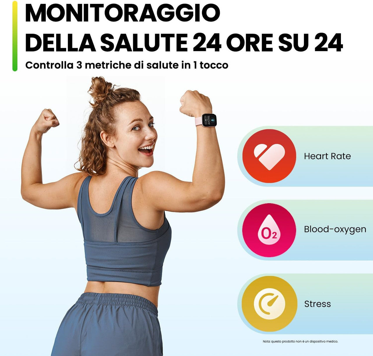 Amazfit Bip 5 Smart Watch, 46mm, Bluetooth Calling, Alexa Built-in, GPS Tracking, 10-day Long Battery Life, Health Fitness Tracker With Heart Rate, Blood Oxygen Monitoring - Pink