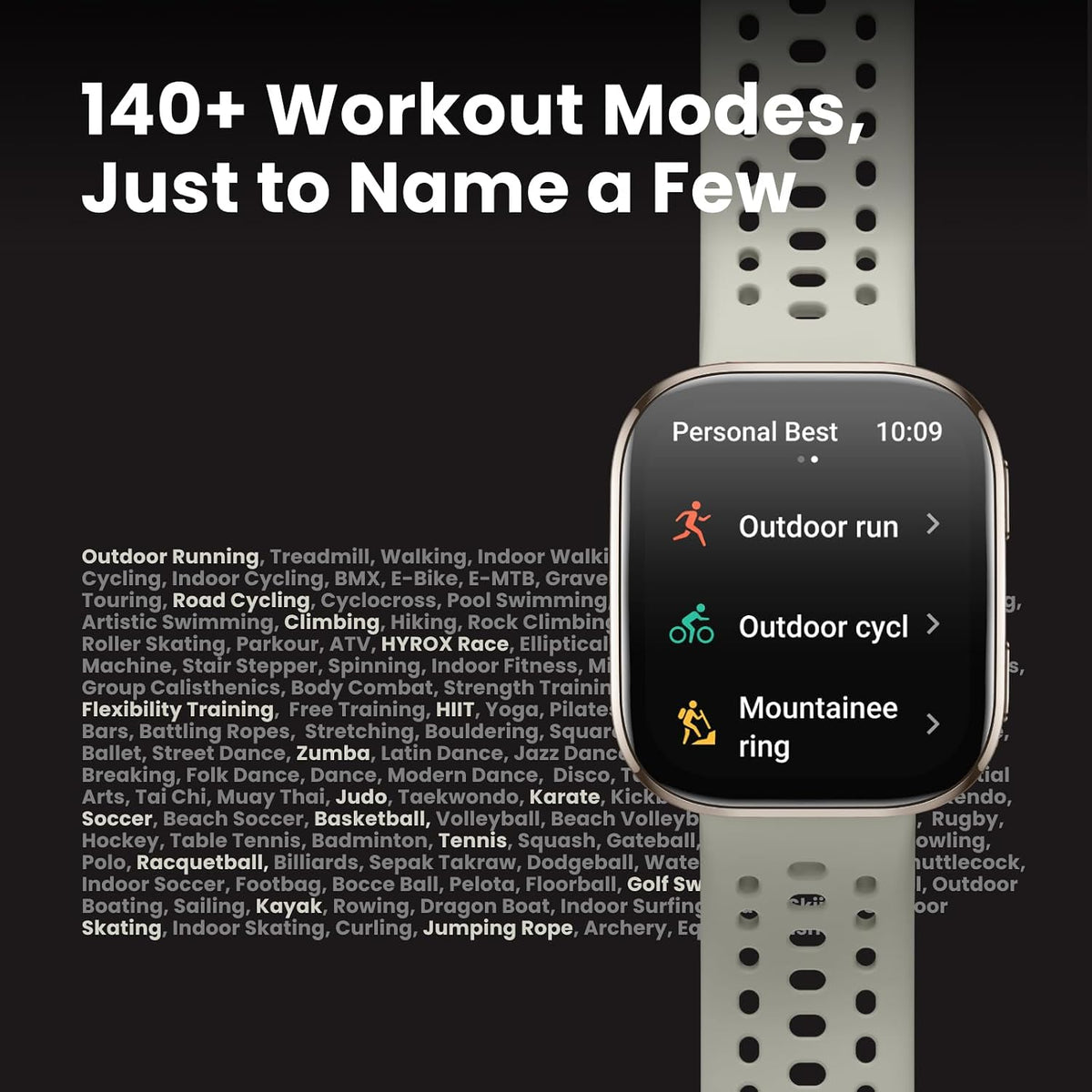 AMAZFIT Bip 6 Smart Watch 46mm, 14 Day Battery, 1.97" AMOLED Display, GPS & Free Maps, AI, Bluetooth Call & Text, Health, Fitness & Sleep Tracker, 140+ Workout Modes, 5 ATM Water-Resistance