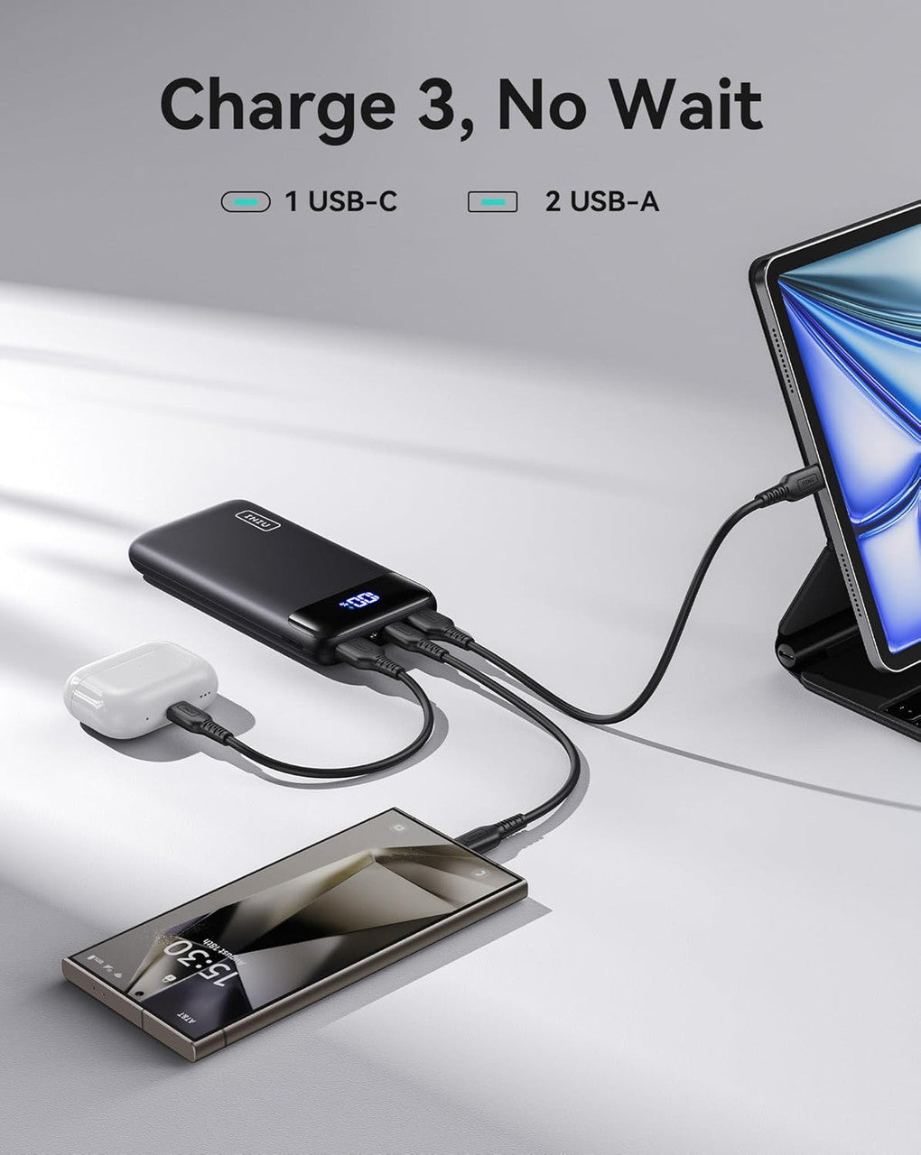 INIU BI-B5 Power Bank, 20000mAh Fast Charging Portable Charger, 22.5W Powerbank with USB C Input & Output, Battery Pack PD3.0 QC4.0 for iPhone 15 14 13 12 11 Pro Max Mini Plus Samsung S22 S21 S20 iPad etc