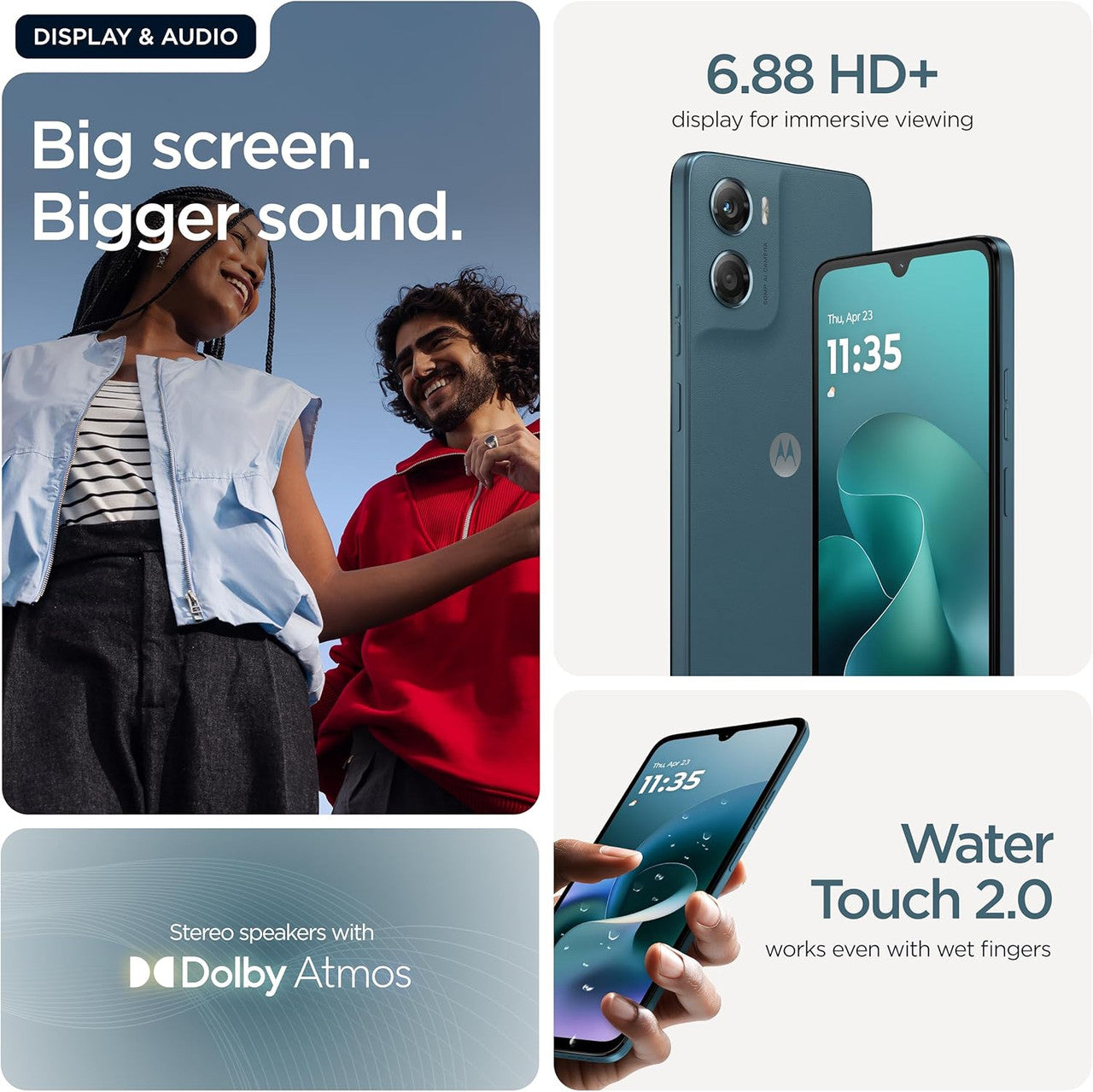 Motorola moto g06, PANTONE Tapestry, 6.88" HD+ Display, 50MP Camera, 12GB RAM Boost, 256 GB Storage, 5200mAh Battery, Android 15, Dolby Atmos® with Co2 offset