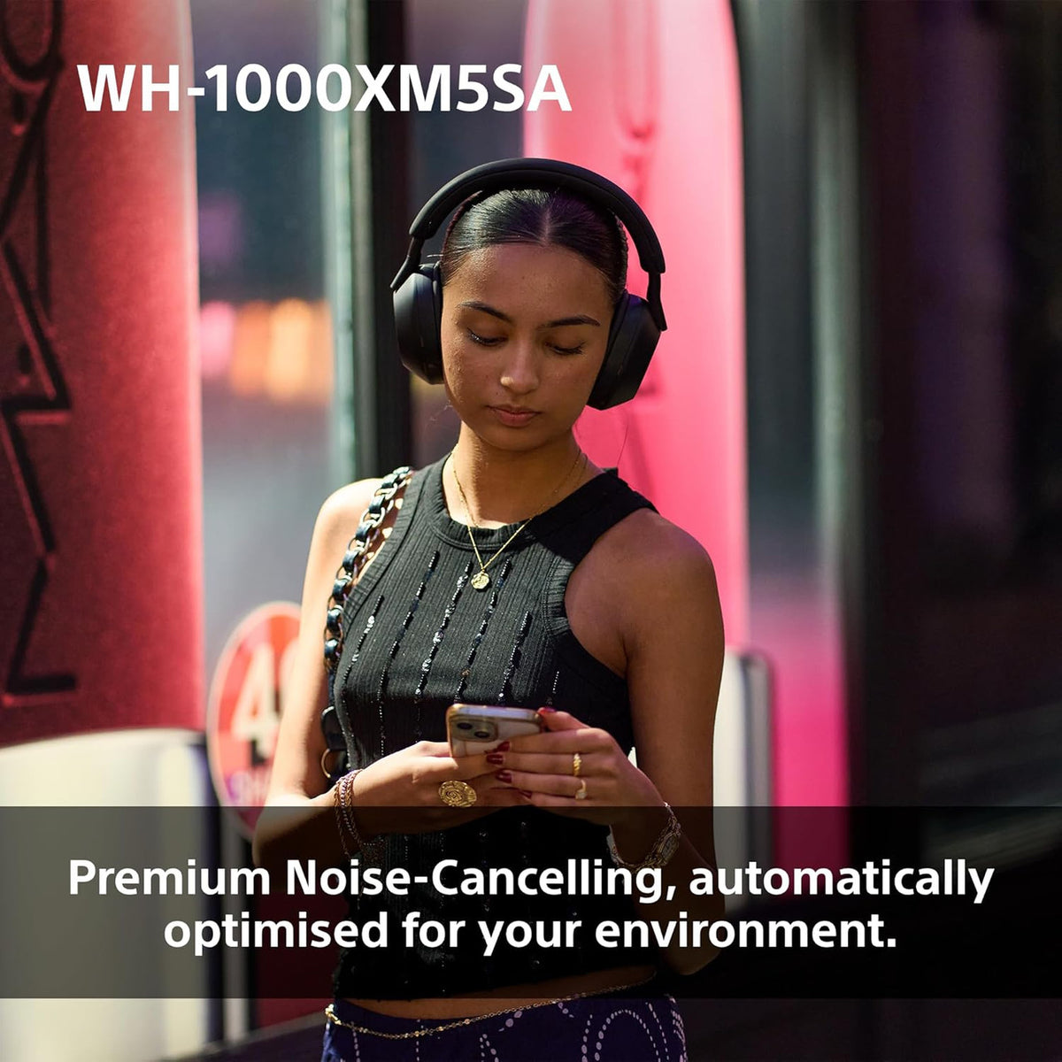 Sony WH-1000XM5SA Special Edition Soft Case Premium Noise Cancelling Wireless Over-Ear Headphones, Bluetooth, Clear Call Quality, Hi-Res Audio, Up to 30hr Battery Life, iOS & Android