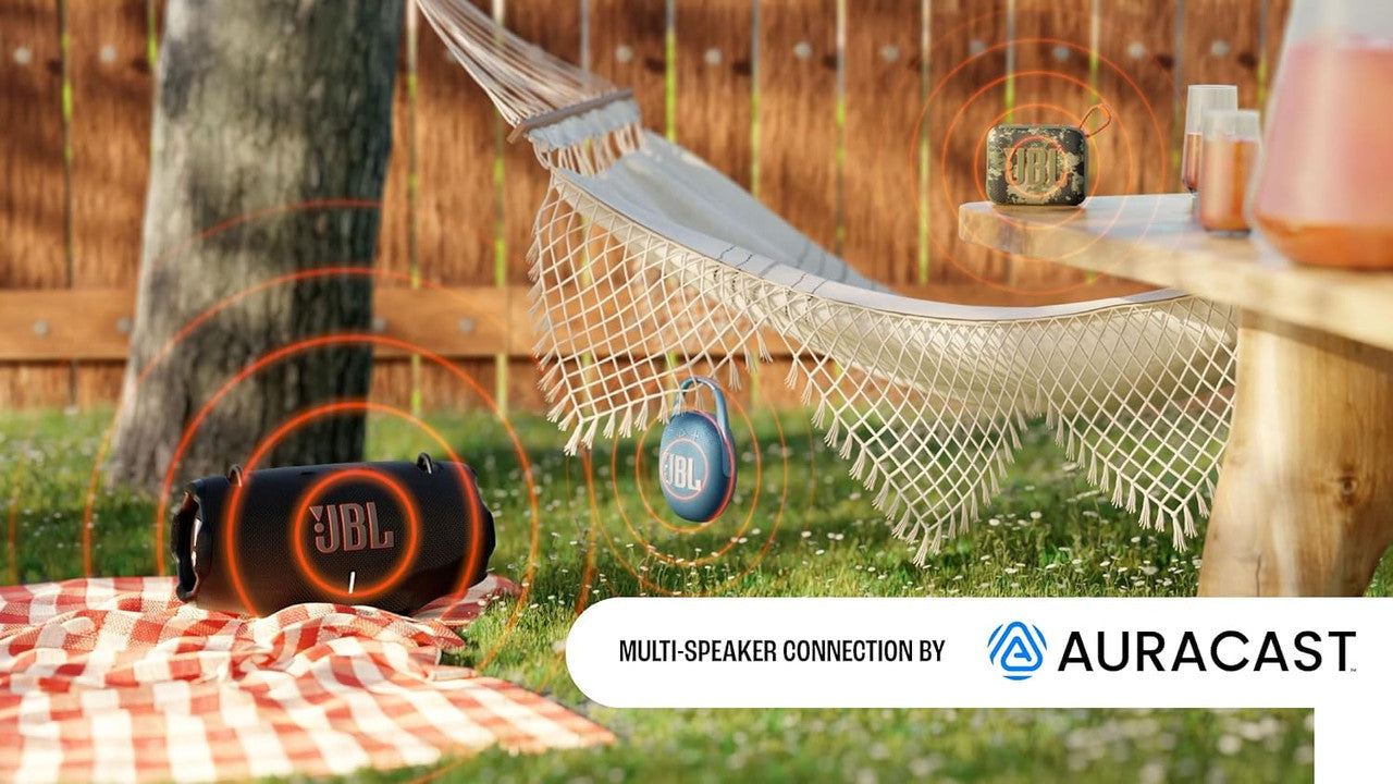 JBL Clip 5 Ultra-Portable Bluetooth Speaker with Integrated Carabiner, Big JBL Pro Sound, PlaytimeBoost, Waterproof Design and 12-Hour Playtime, Blue