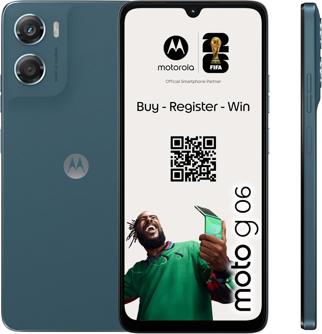 Motorola moto g06, PANTONE Tapestry, 6.88" HD+ Display, 50MP Camera, 12GB RAM Boost, 256 GB Storage, 5200mAh Battery, Android 15, Dolby Atmos® with Co2 offset
