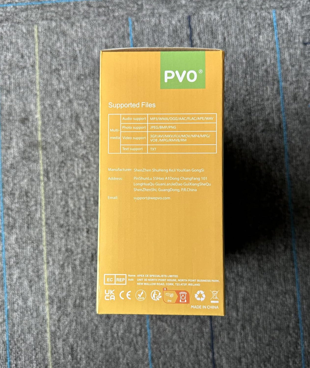 PVO Mini Projector Portable for Cartoon, Outdoor Video Projectors, LED Pico Movie Projectors for Home Theater, Kids Gift, Smartphone Can Directly Mirror to The Projector via Data Cable