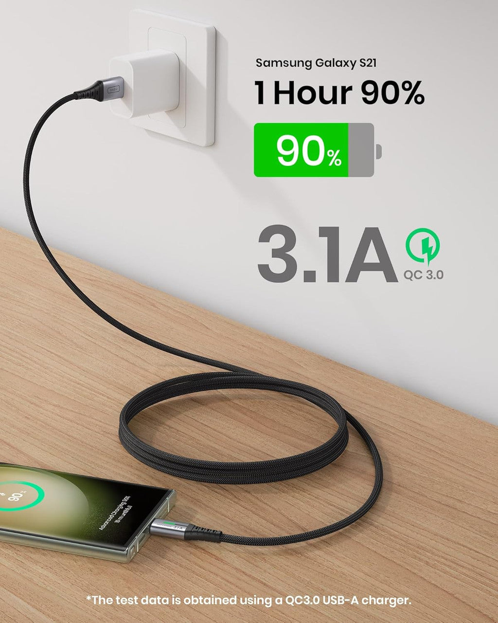 INIU USB C Charger Cable, 2m Type C Cable Fast Charging, Braided USB A to USB-C Phone Charger Cable USBC for iPhone 17 16 15 Pro Max, Samsung Galaxy S25 S24 Ultra, Pixel 10, iPad Air Switch Steam etc.