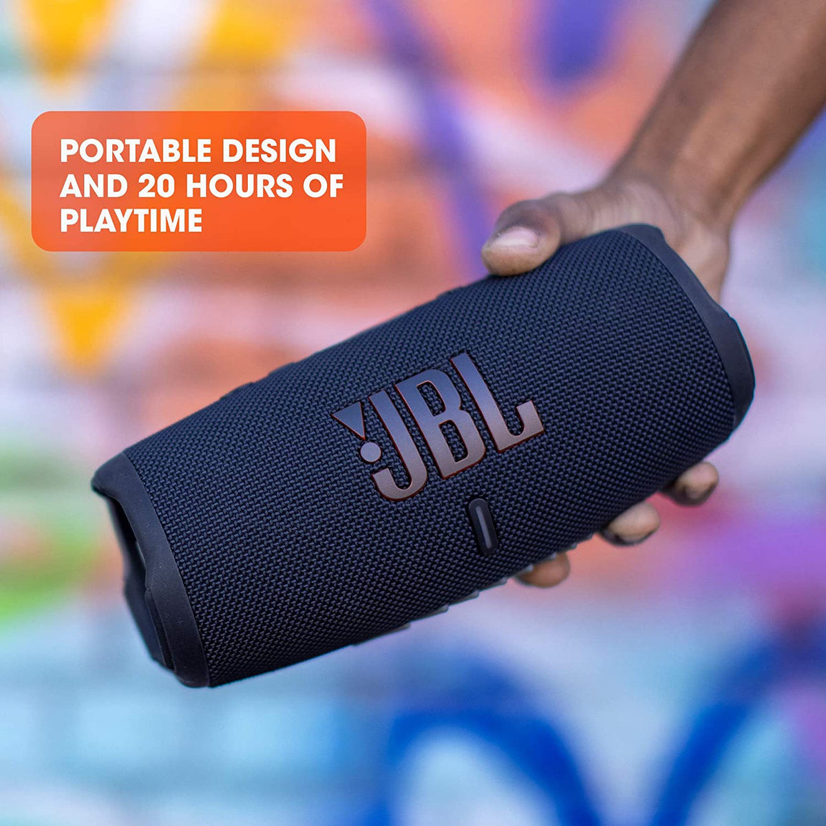 JBL Charge 5, Wireless Portable Bluetooth Speaker with JBL Pro Sound, 20 Hrs Playtime, Powerful Bass Radiators, Built-in 7500mAh Powerbank, PartyBoost, IP67 Water & Dustproof