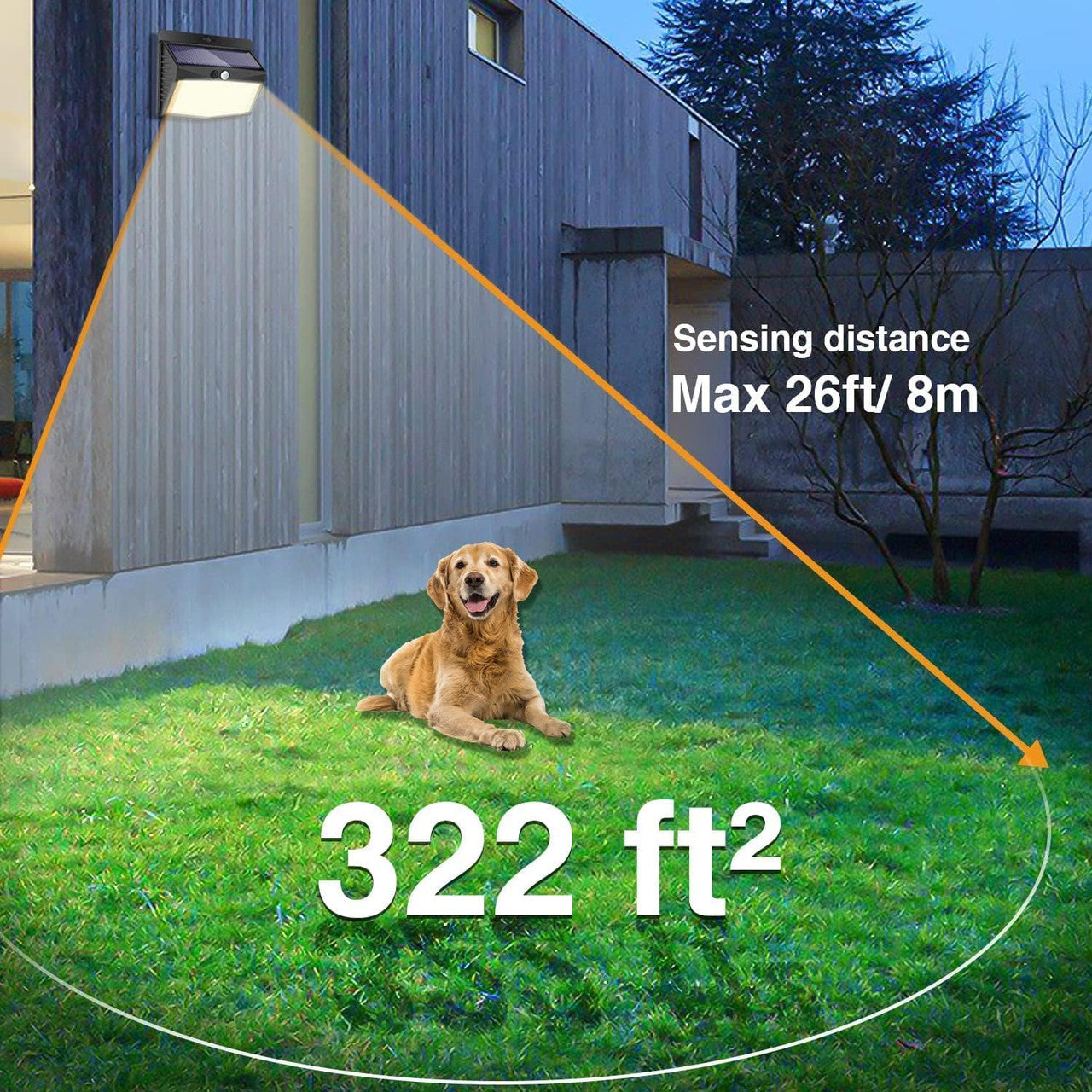 Peasur Solar Lights for Outdoor Use with Motion Sensor, [Pack of 3] Solar Lamp Outdoor 180° Super Bright Solar Light with Motion Sensor Security Wall Light 3 Modes IP65 Waterproof Wall Light Garden [Energy Class E]