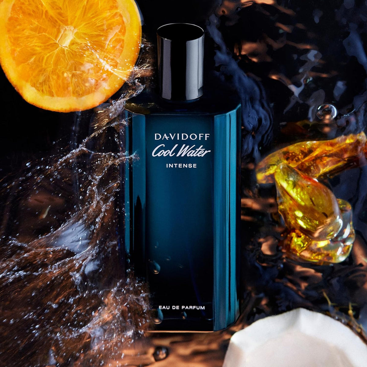 Davidoff DAVIDOFF Cool Water Intense - Eau de Parfum for Him - Oriental Fragrance with Notes of Green Mandarin, Coconut Water and Amber Accord - High Longevity