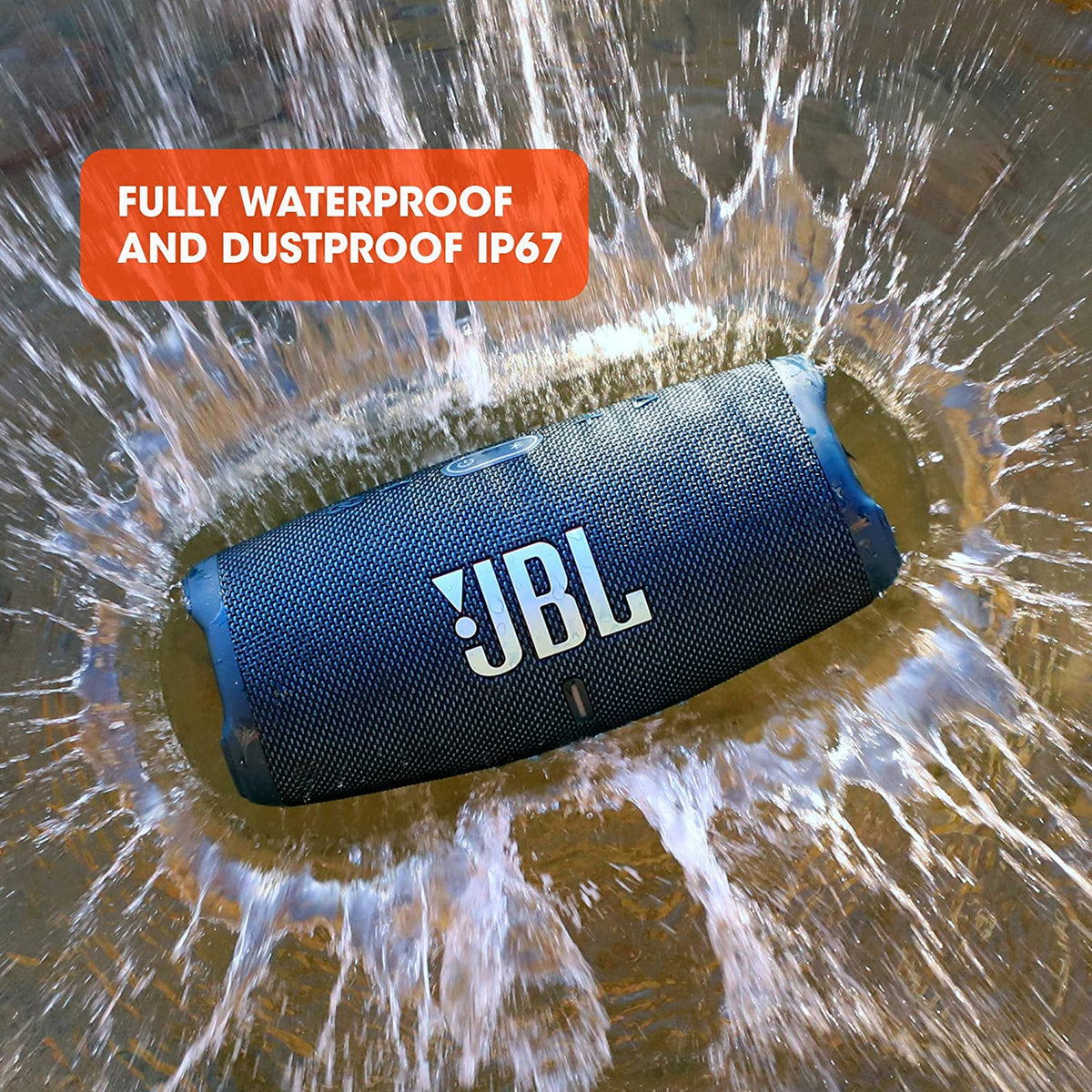 JBL Charge 5, Wireless Portable Bluetooth Speaker with JBL Pro Sound, 20 Hrs Playtime, Powerful Bass Radiators, Built-in 7500mAh Powerbank, PartyBoost, IP67 Water & Dustproof