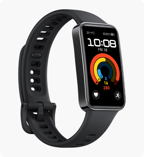 HUAWEI Band 9，Bluetooth, iOS & Android，Up to 14 Days Battery Life, Comfortable Wear, TruSleep 4.0, Scientific Sleep Tracking, 100 Training Modes，Smartband，Charm Pink Fluoroelastomer Strap