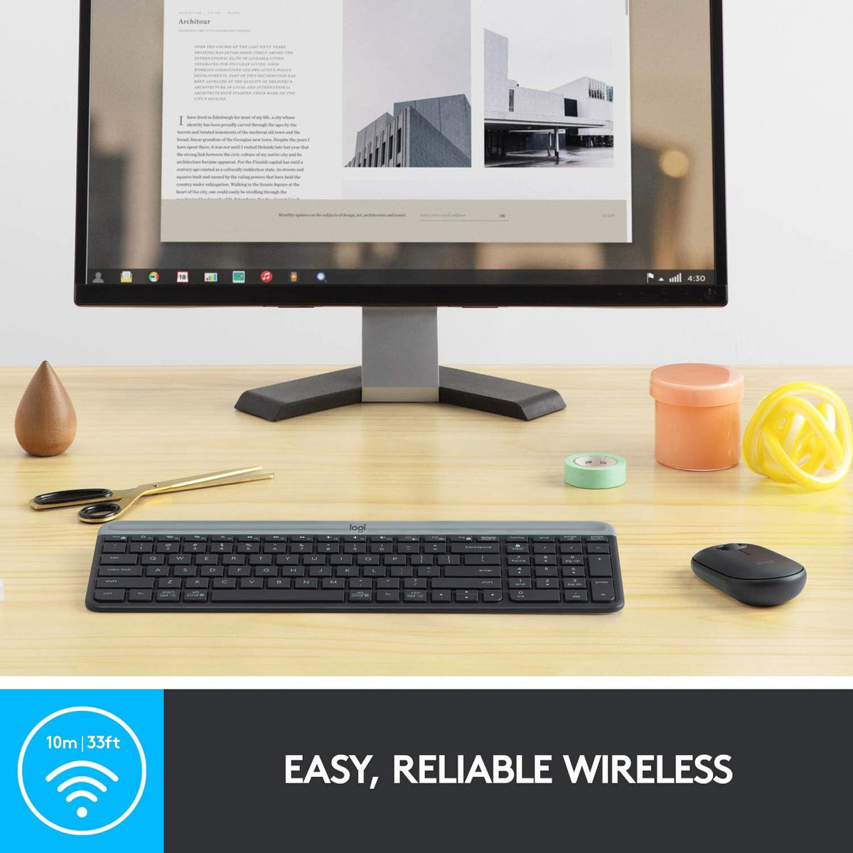 Logitech MK470 Slim Wireless Keyboard & Mouse Comb